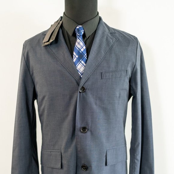 J. Lindeberg Wolger Tech Coat in Midnight Melange - Picture 1 of 12